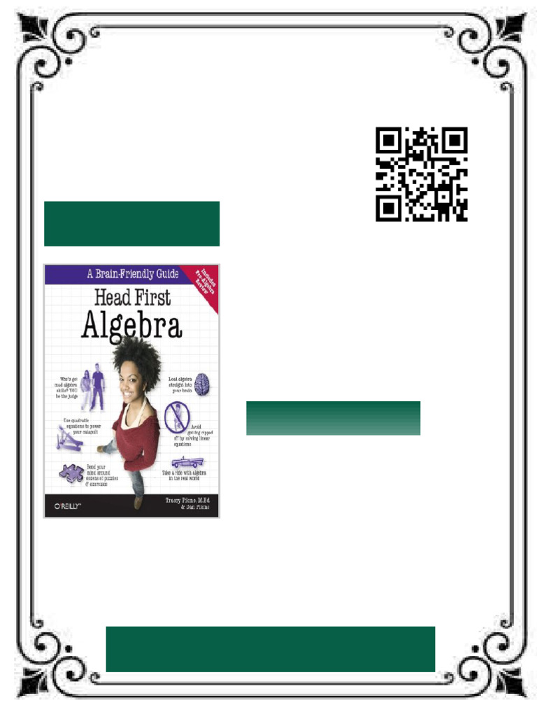 Head First Algebra Tracey Pilone Ebook All Content Accessible | PDF ...
