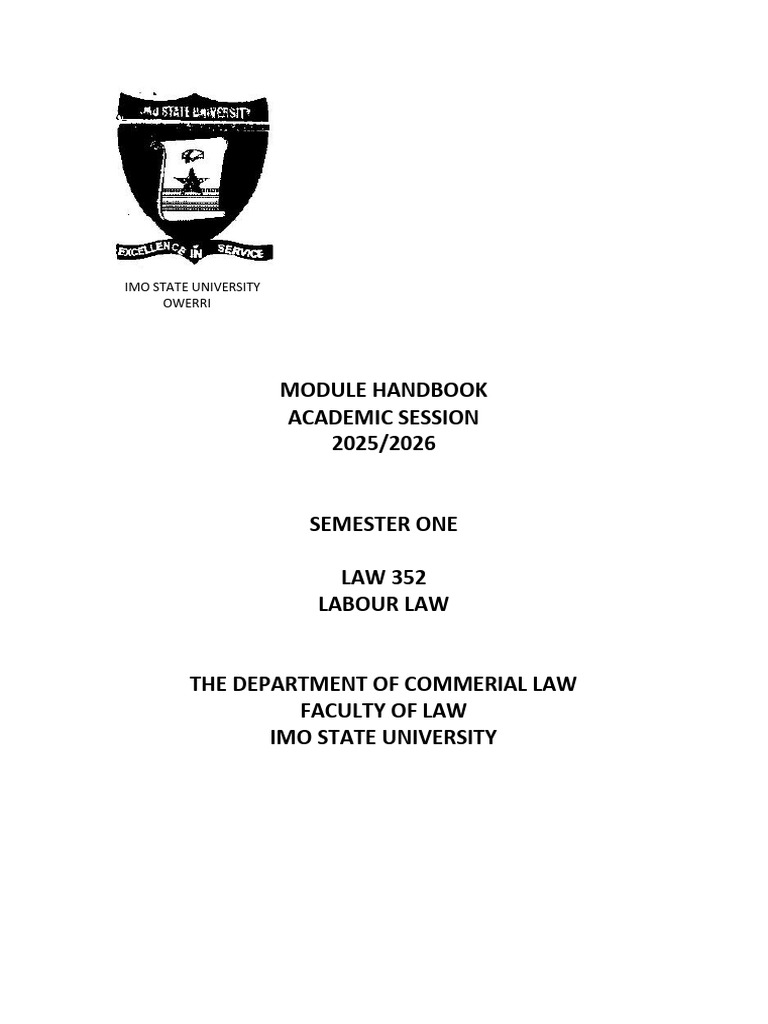 Labour Law Class Note Updated 2026 | PDF | Employment | Labour Law