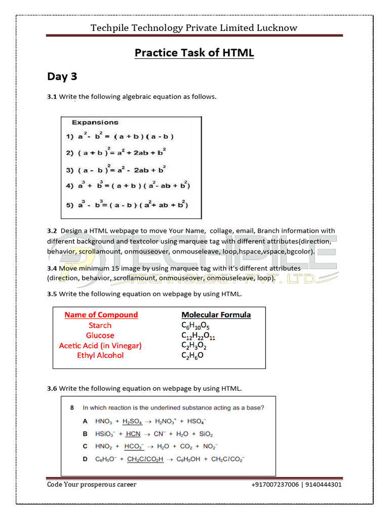 HTML Day3 | PDF