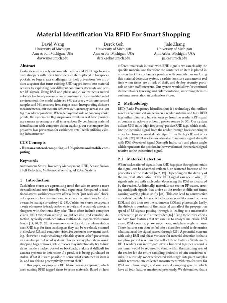 material identificationa via rfid | PDF | Radio Frequency ...