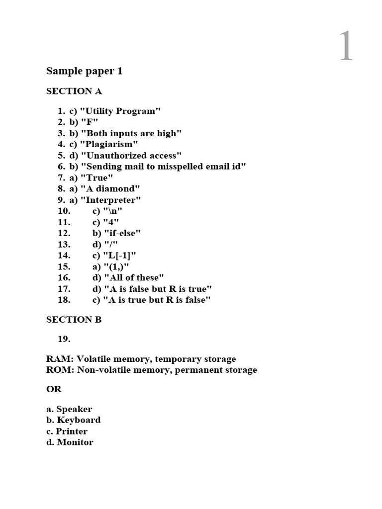 Sample Paper Computer Science | PDF | Malware | Cybercrime