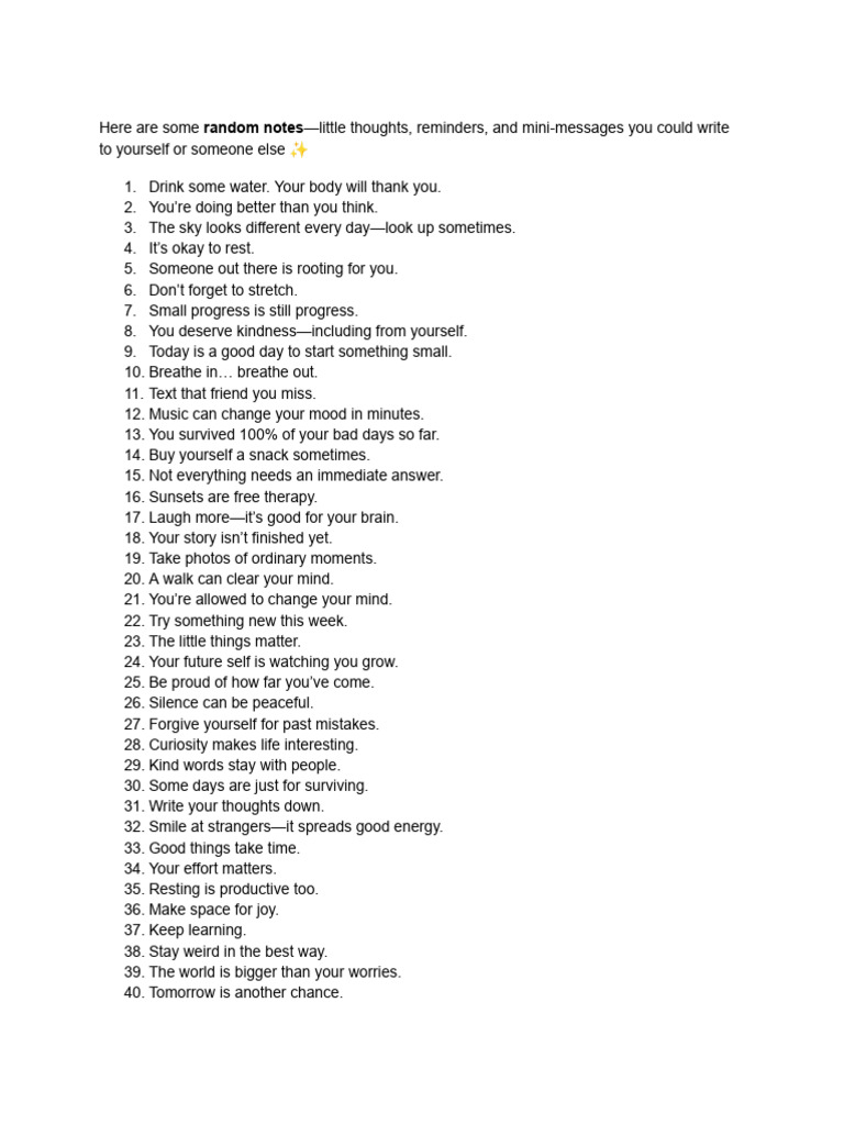 Life Notes | PDF