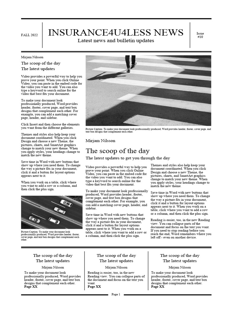 608115001 Sample Newspaper | PDF | Page Layout | Document