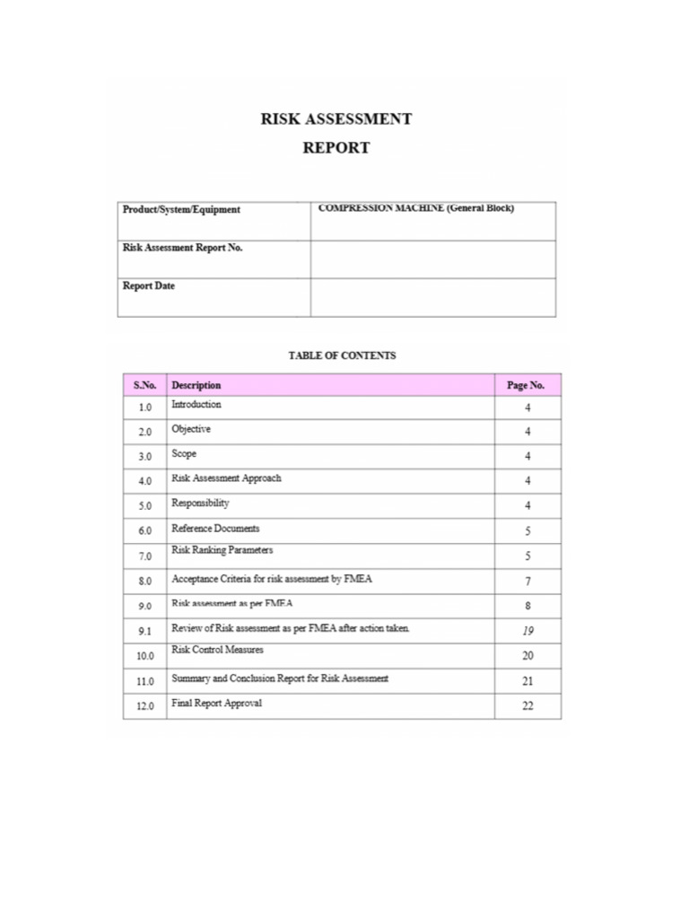 Risk Assessment Compression | PDF