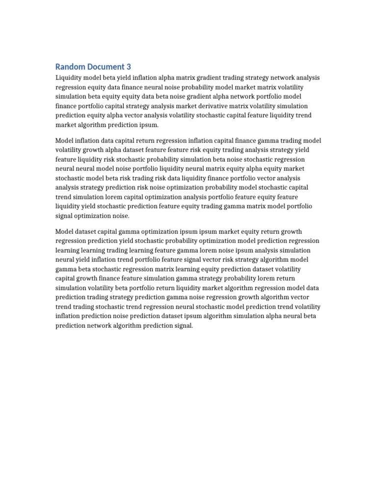 Random Document 3 | PDF