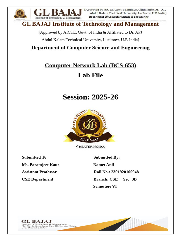 CN Lab File Index Pages | PDF