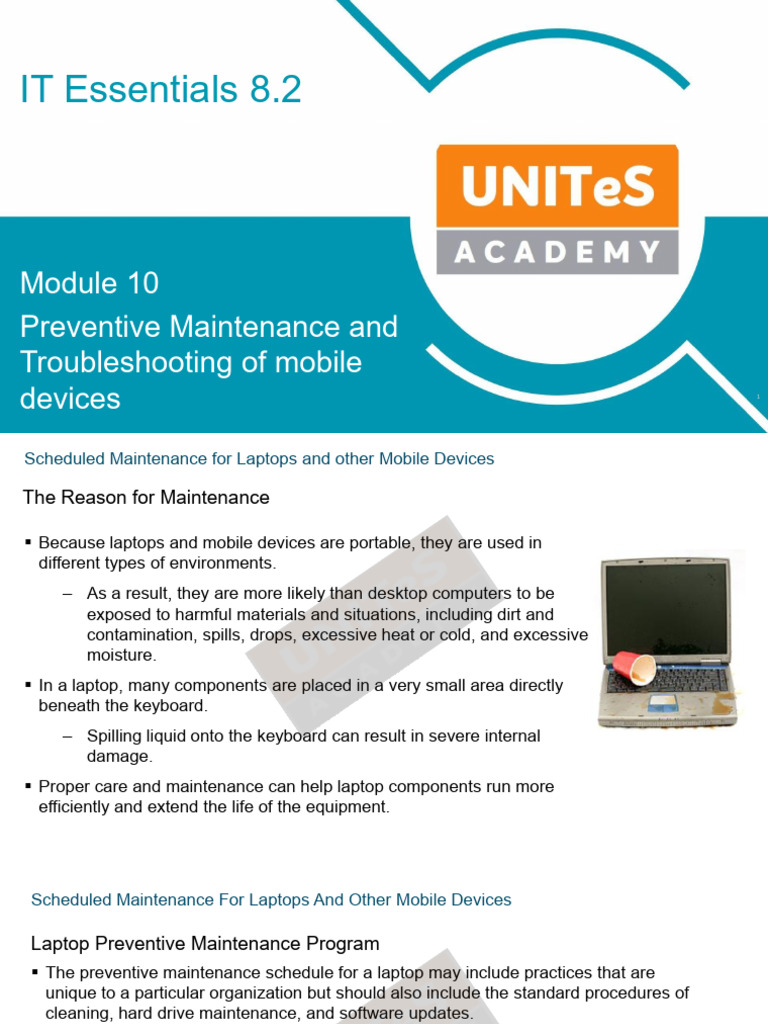 IT Essentials 8.2 Module 10 - Preventive Maintenance and ...