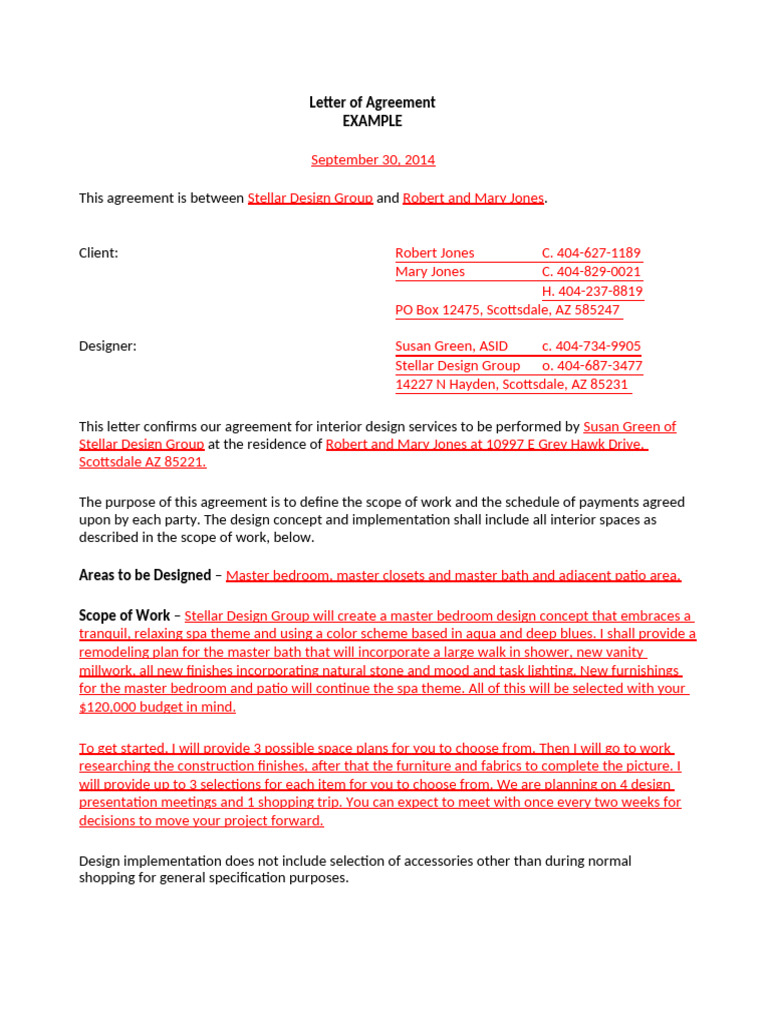 Interior Design Contract Template 05 | PDF
