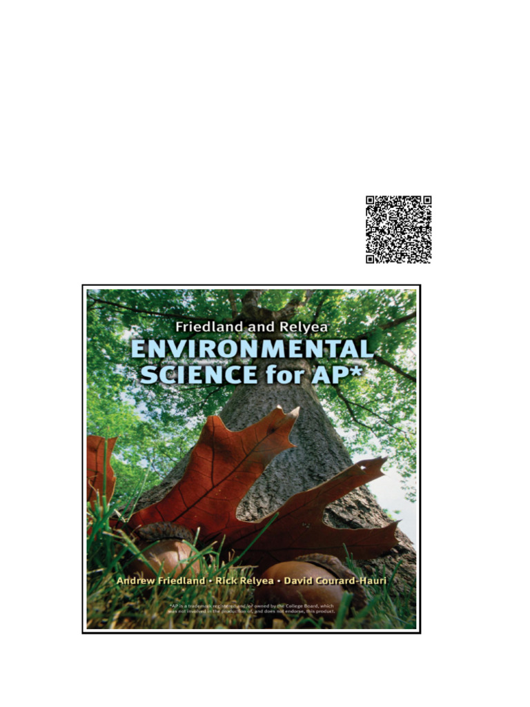 Friedland and Relyea Environmental Science For AP by Andrew Friedland | PDF