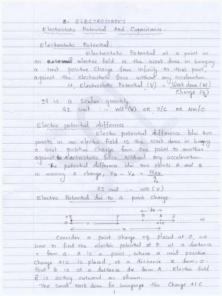 2.Electrostatics 2 | PDF