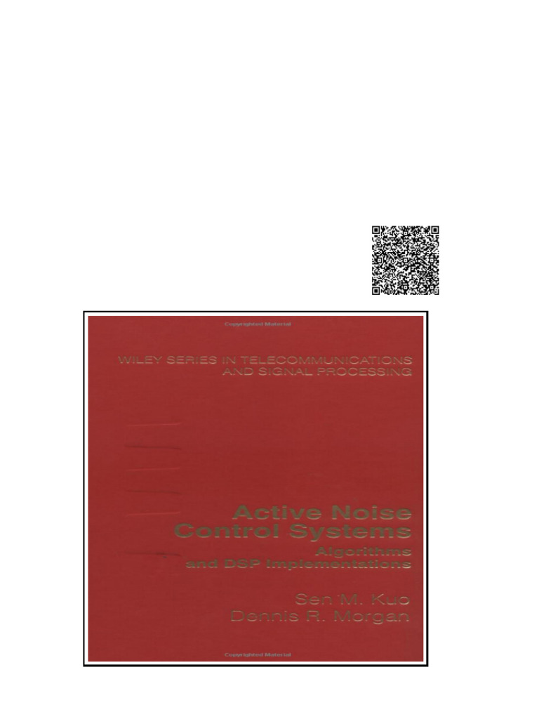 Active Noise Control Systems Algorithms and DSP Implementations Sen M ...