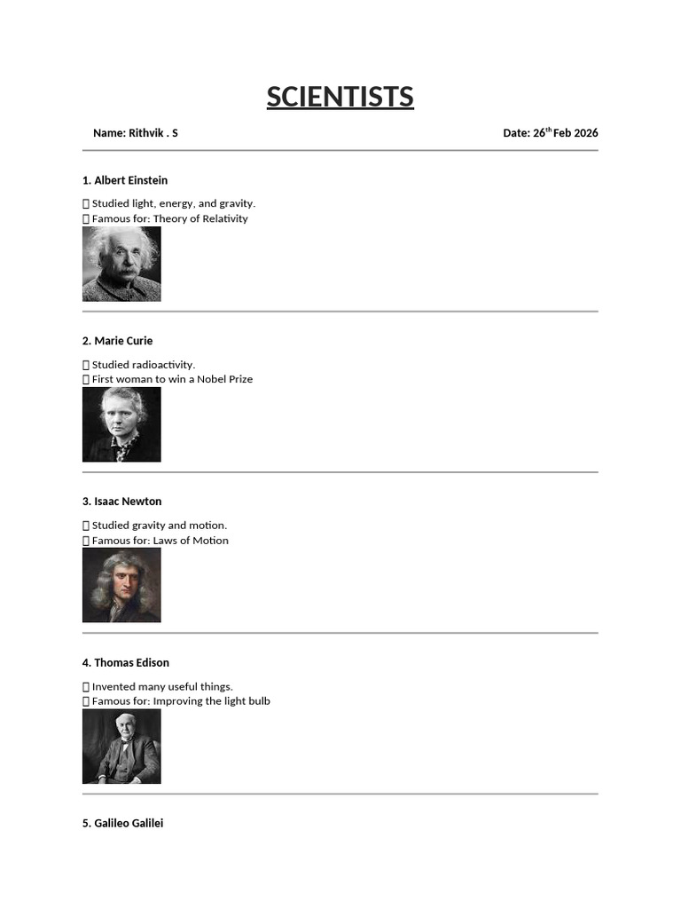 Scientists | PDF