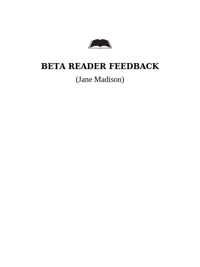 Bea reader report by jane madison | PDF | Anger | Psychology