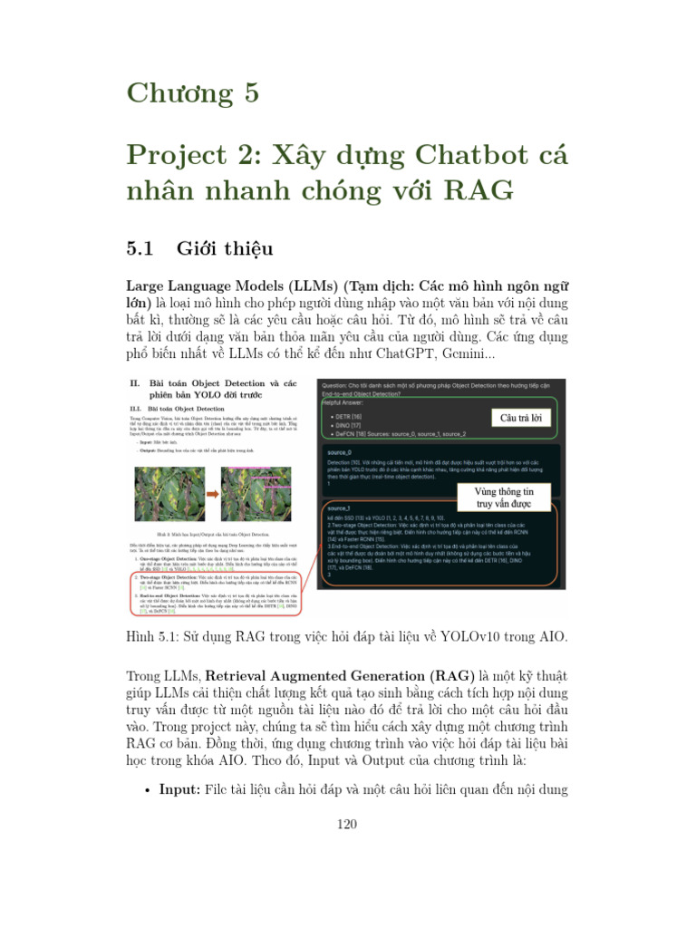 Chương 5 Project 2: Xây D NG Chatbot Cá Nhân Nhanh Chóng V I RAG | PDF