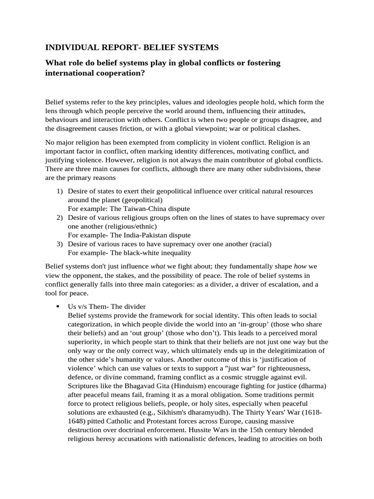 Individual Report | PDF | Sectarianism | Protestantism
