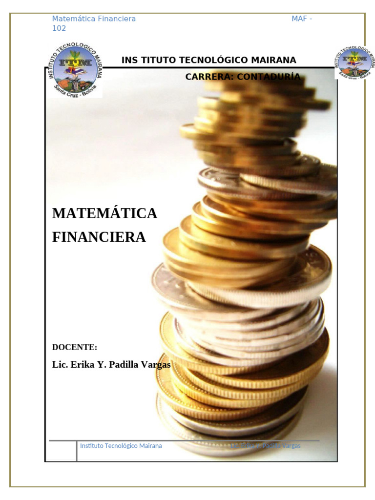 Unidad # 1 | PDF | Interés | Finanzas Matemáticas