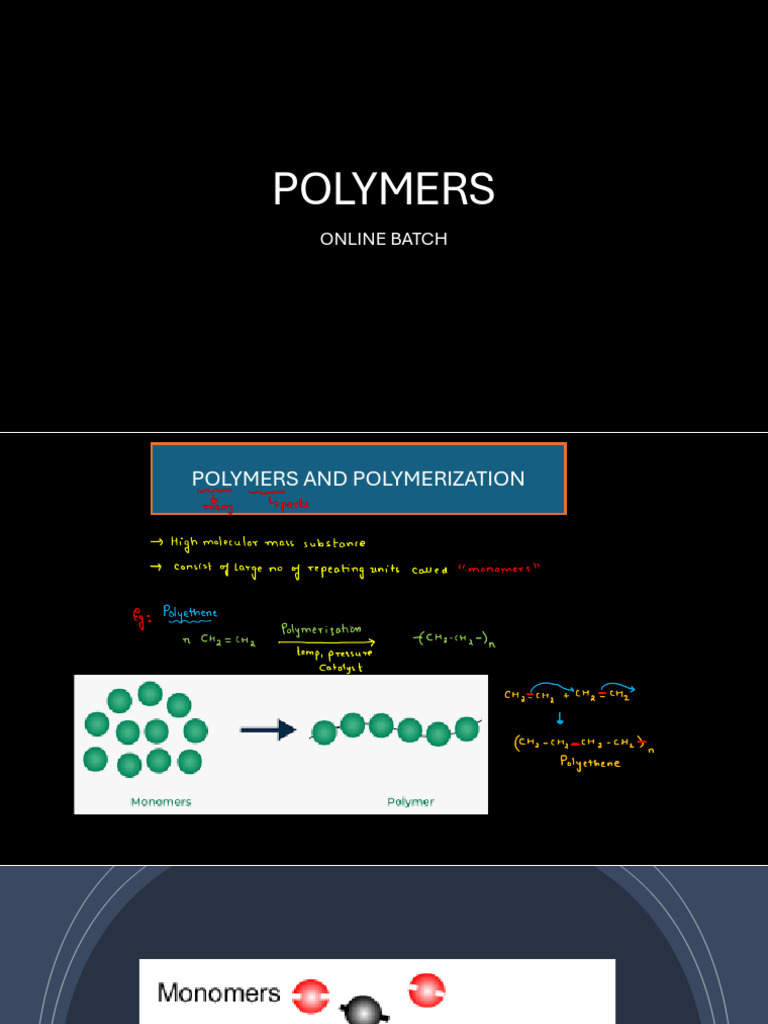Polymers | PDF | Polymerization | Polymers
