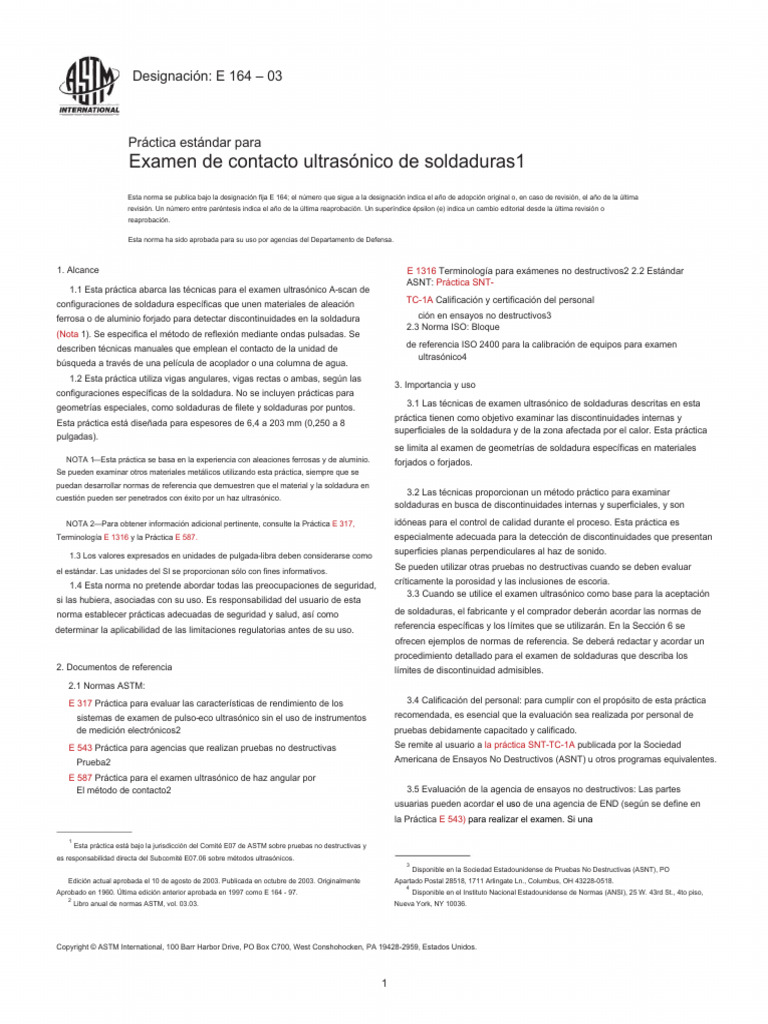 Astme 164 | PDF | Soldadura | Construcción