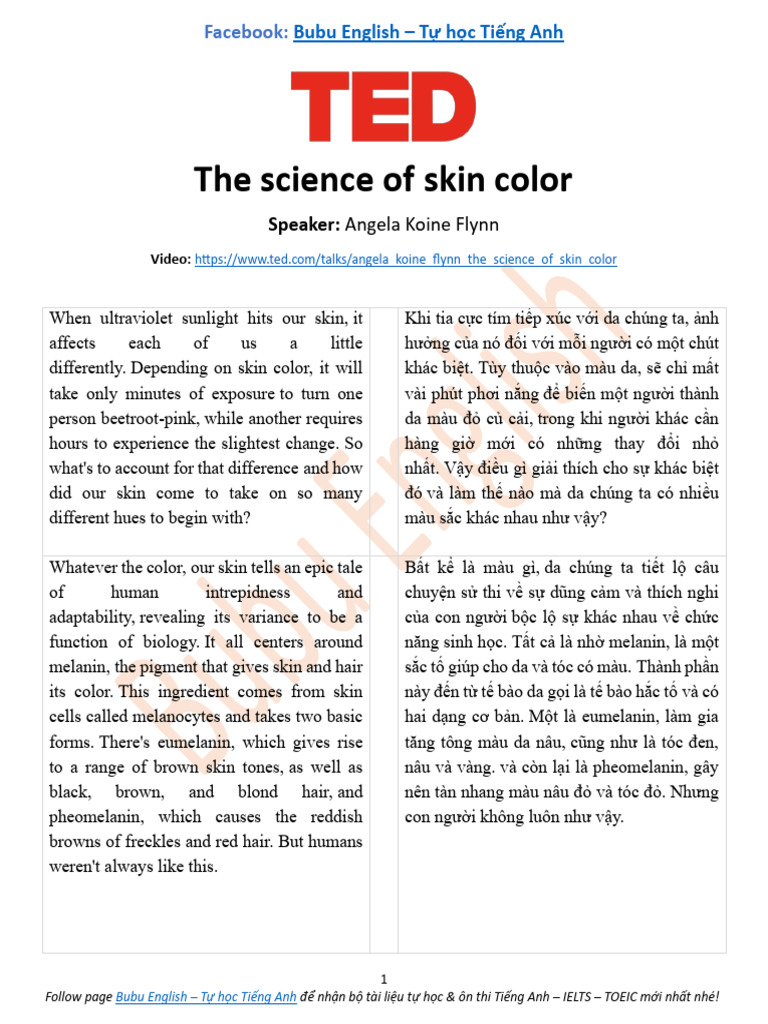 The Science of Skin Color | PDF