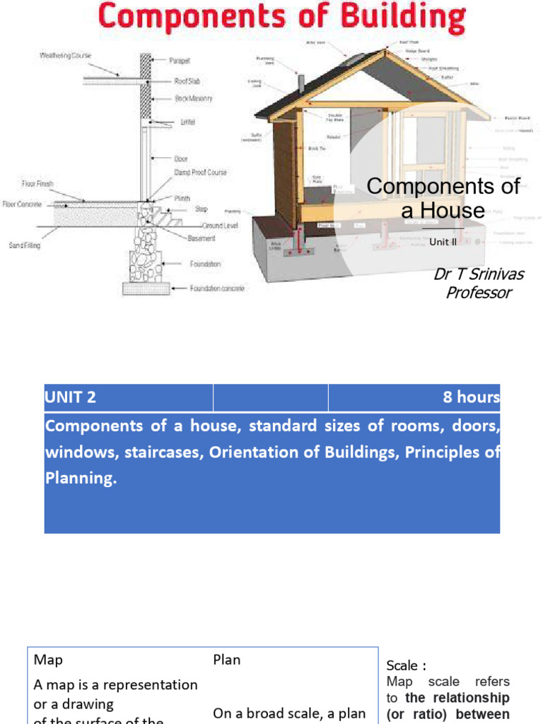 BPV Unit - 2 - Components of House | PDF | Stairs | Civil Engineering