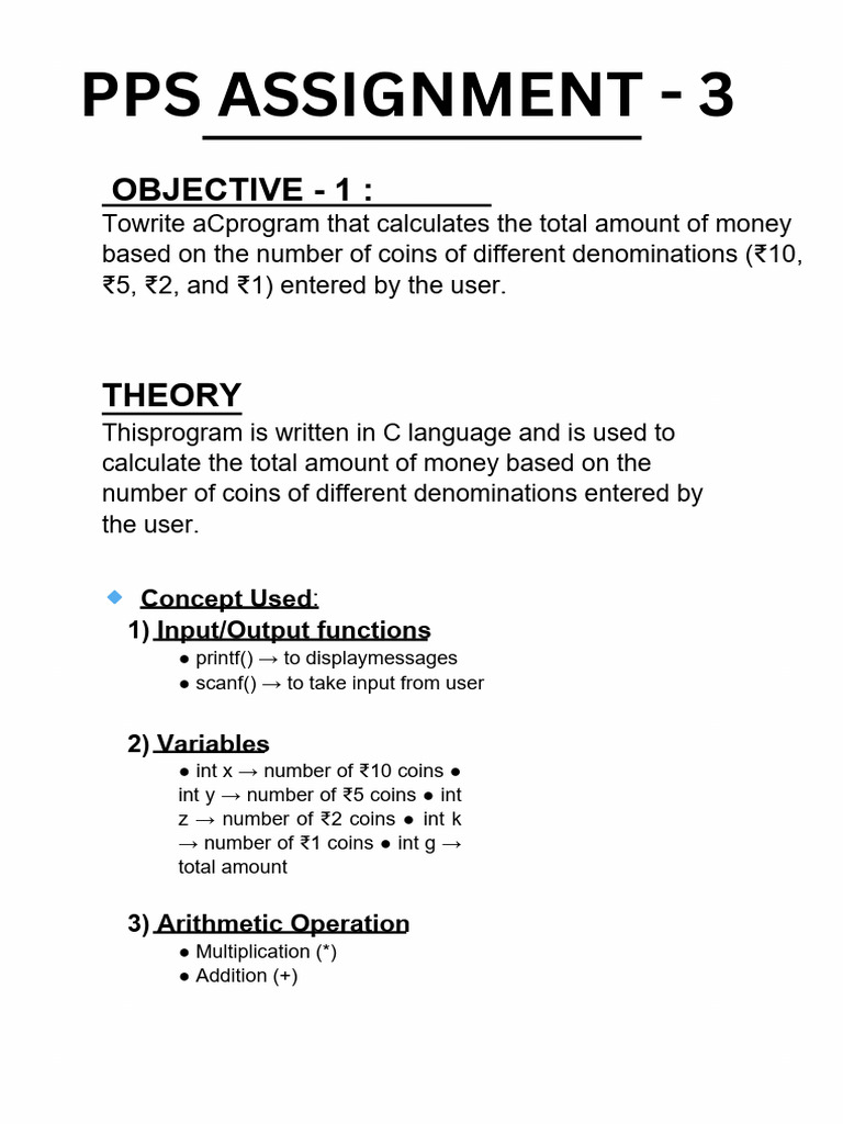 ASSIGNMENT 3 PPS.pdf | PDF | Numbers | Integer (Computer Science)