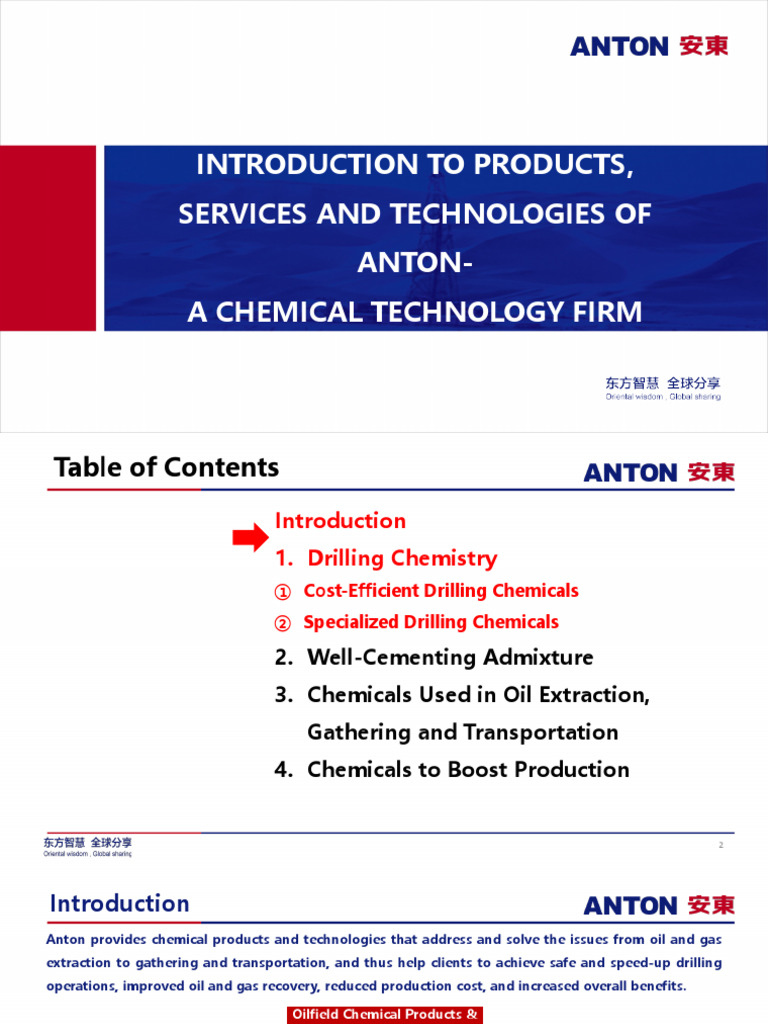 Anton Oilfield Chemicals | PDF | Concrete | Silicon Dioxide