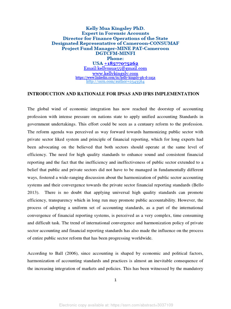 IPSAS | PDF | International Financial Reporting Standards | Accounting