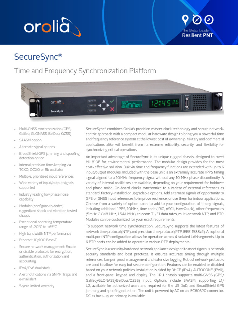 SecureSync Standard 02-24-22 | PDF | I Pv6 | Networking Standards