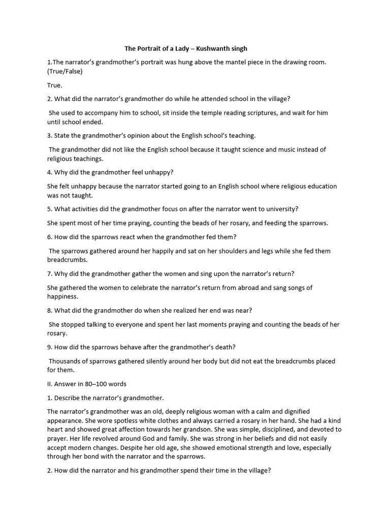The Portrait of A Lady Notes | PDF | Love | Rosary