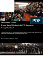 Suppressing Protest: Human Rights Violations in The U.S. Response To Occupy Wall Street