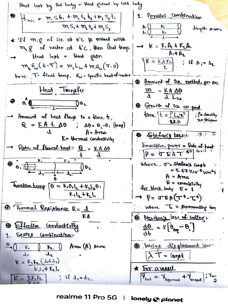 Phy Class Notes Inter | PDF