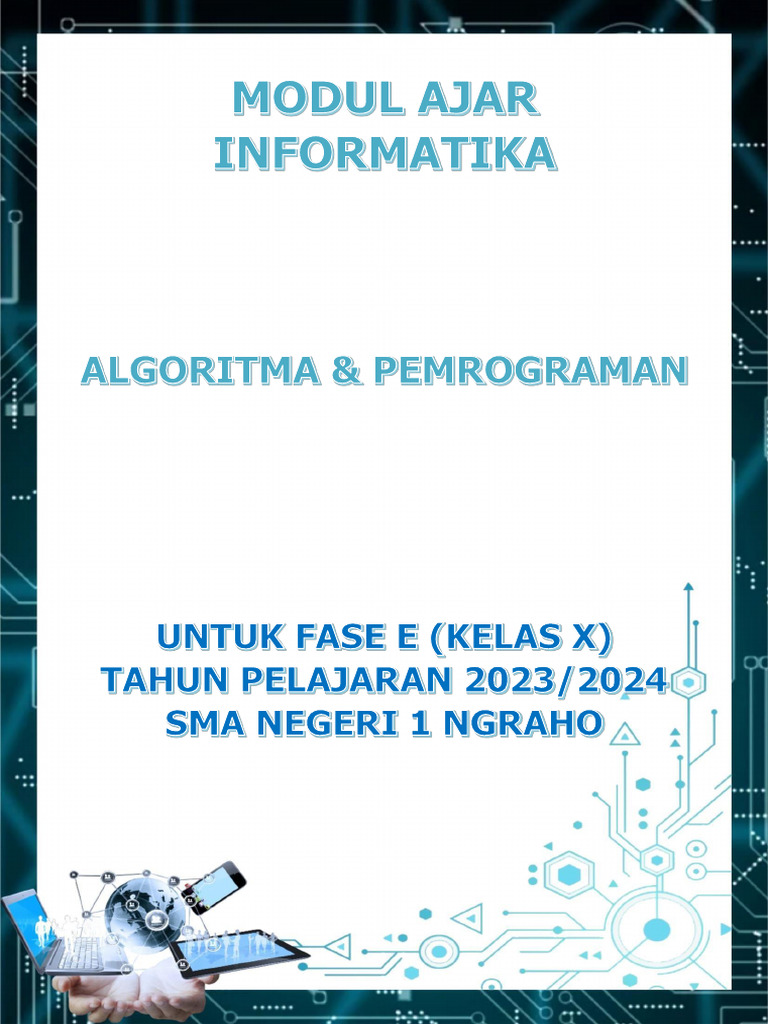 MODUL AJAR INFORMATIKA Algoritma & Pemrograman - Arif Raditiya | PDF