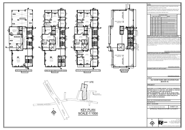 All Floor Plans and Location Plan | PDF | Civil Engineering ...