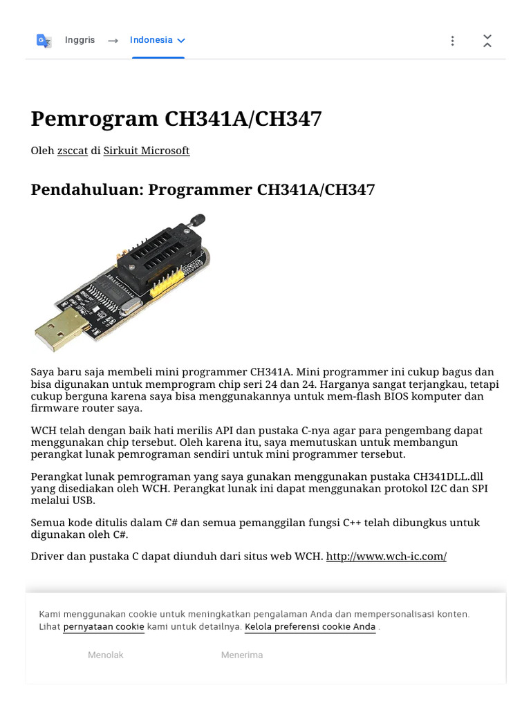 Programmer CH341A - CH347 - 8 Langkah - Instructables | PDF