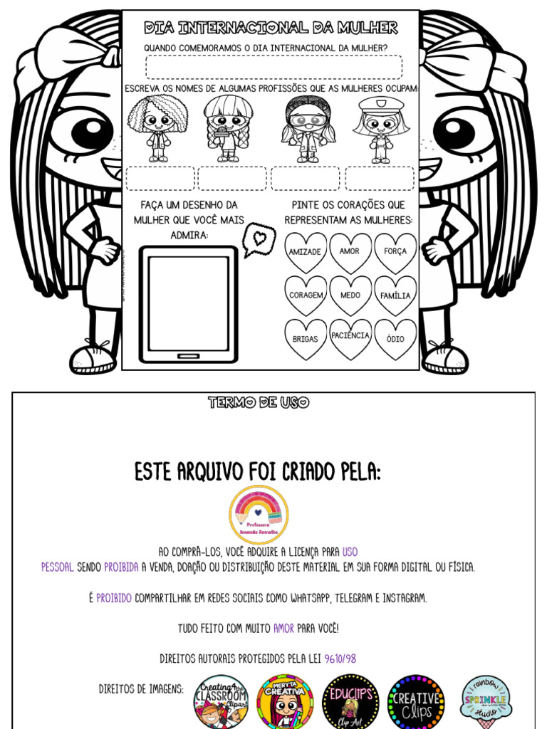 Atividade Interativa Dia Da Mulher 2025 | PDF