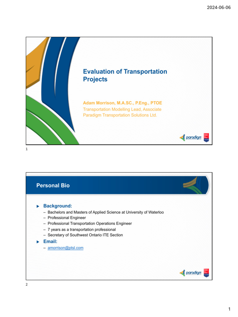 Adam-Morrison-OTC TTOC Evaluating Transportation Projects - PTSL ...