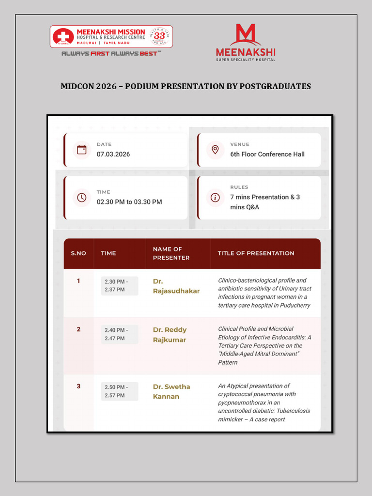 Oral Presentation Midcon 2026 | PDF
