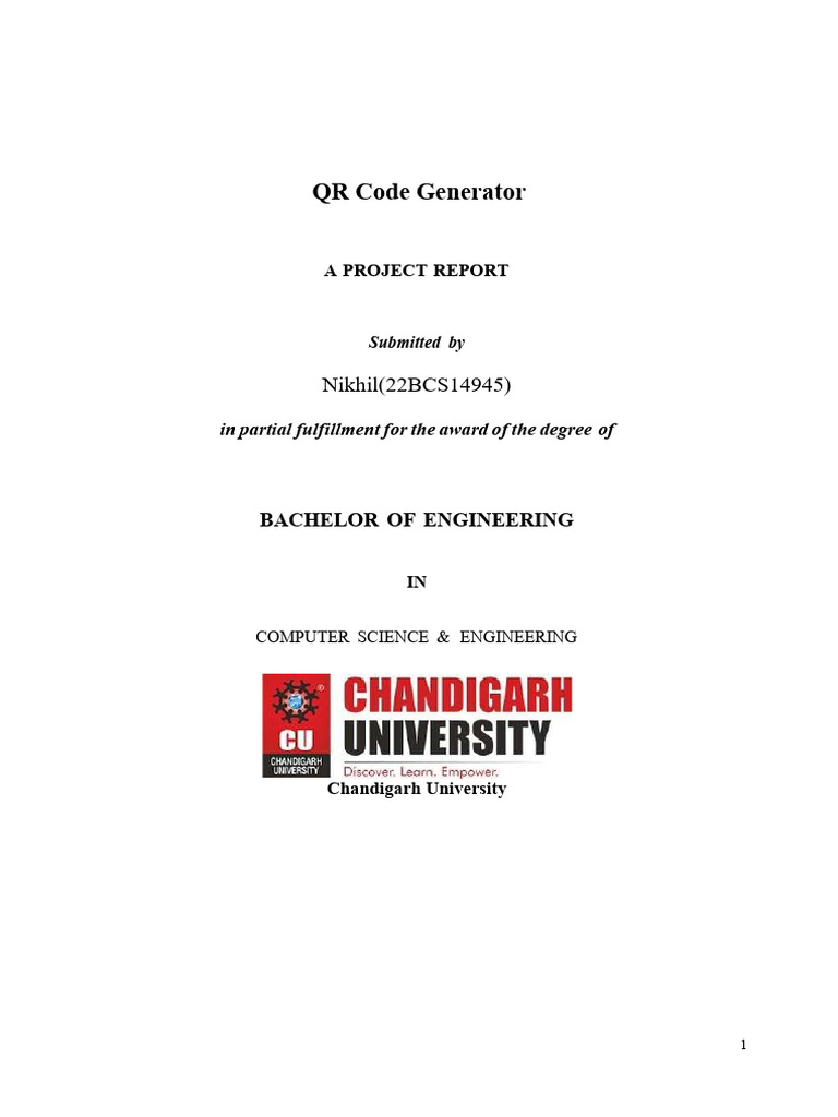 Nikhil Project File | PDF | Qr Code | Usability