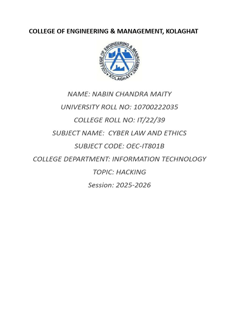 10700222035 | PDF | Security Hacker | Computer Security