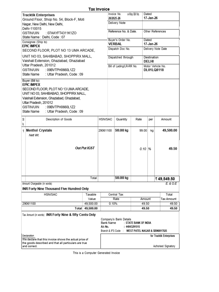 28 Inv. | PDF | Payments | Taxes