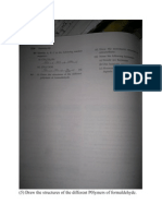 Draw The Structures of The Different P0lymers of Formaldehyde