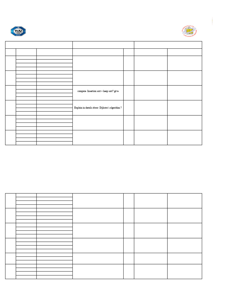 Algorithm Assignment 1 (25-26) Even | PDF | Applied Mathematics ...