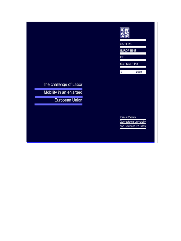02_2002 2 the Challenges of Labor Mobility in an Enlarged European ...