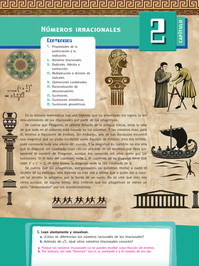 Numeros Irracionales - Cap 2 - Primera Parte | PDF | Números ...
