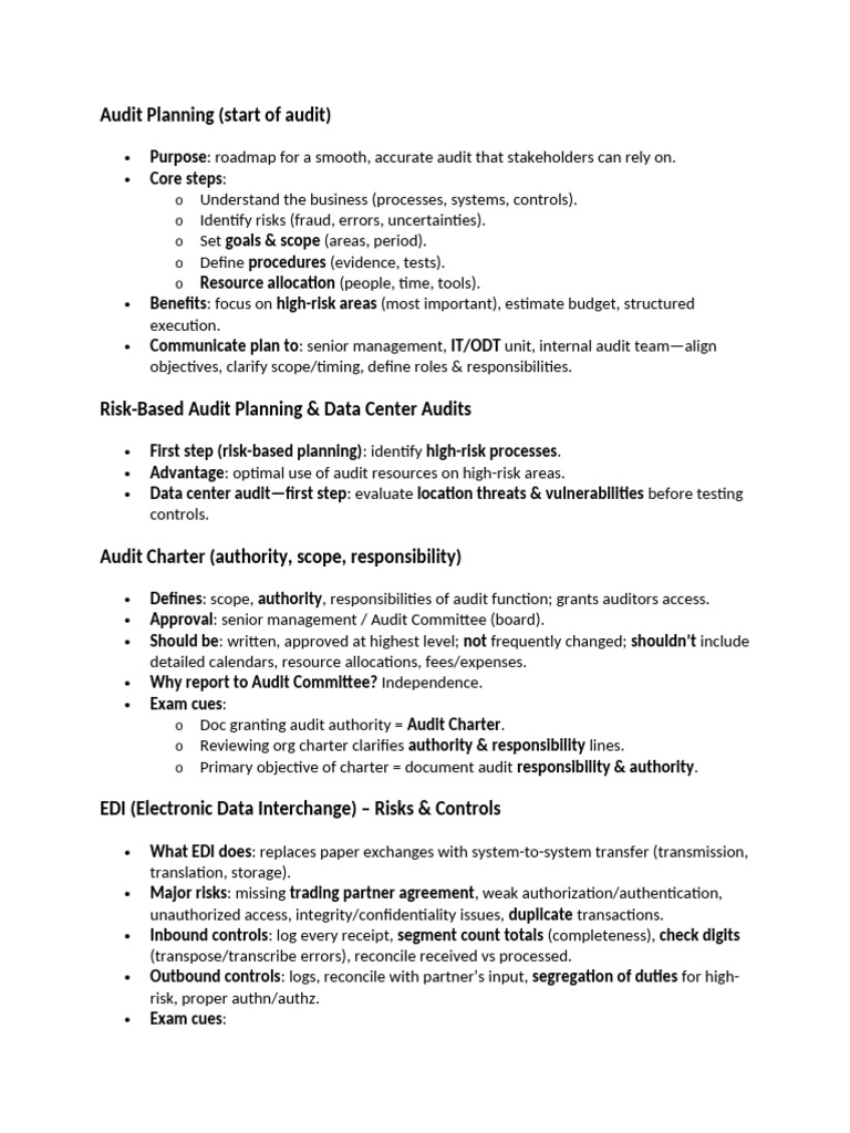 CISA Notes | PDF | Audit | Agile Software Development