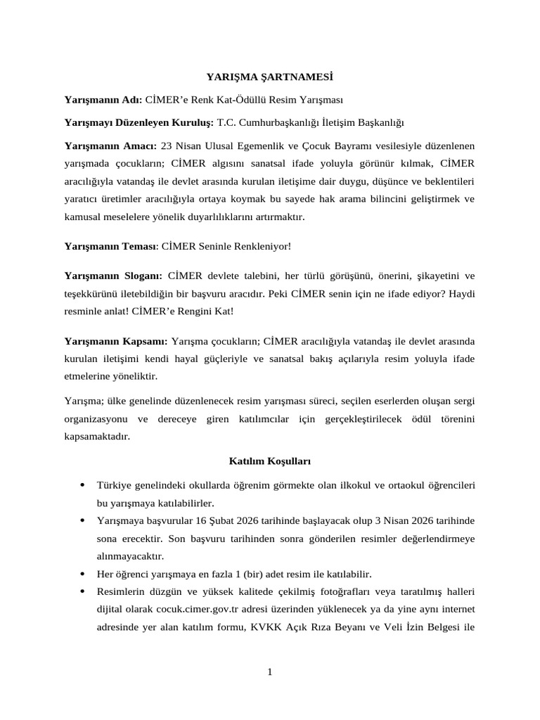 Yarisma_Sartnamesi | PDF