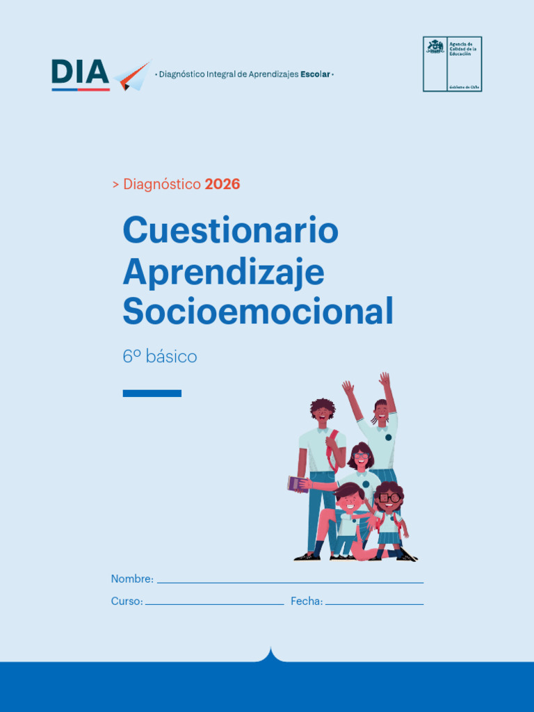 Diag Cuest Socioemoc 6tos | PDF | Cuestionario