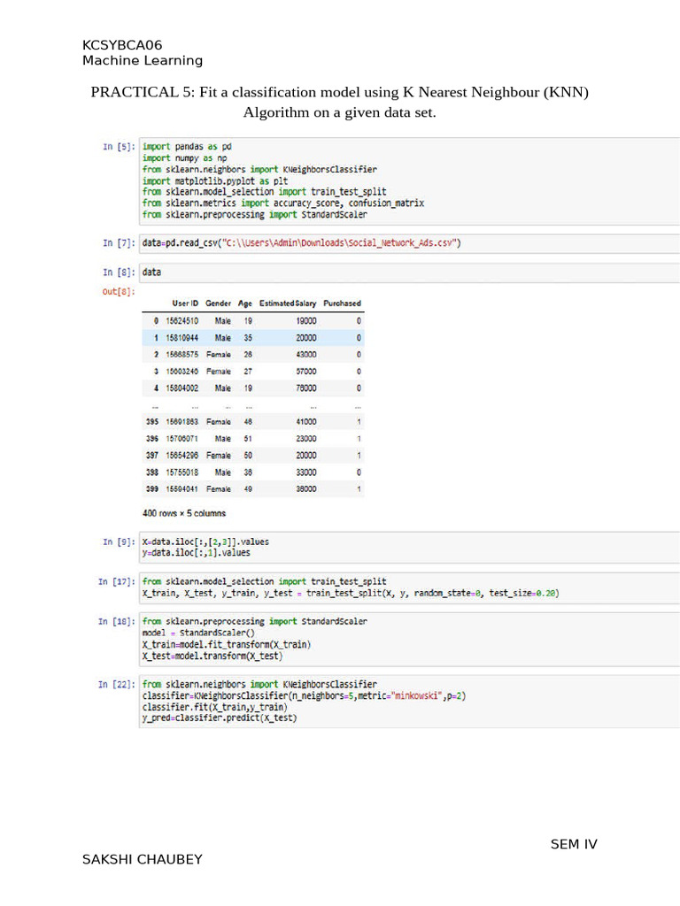 Practical 5 To 11 Garv Ml-1 | PDF | Machine Learning | Cluster Analysis