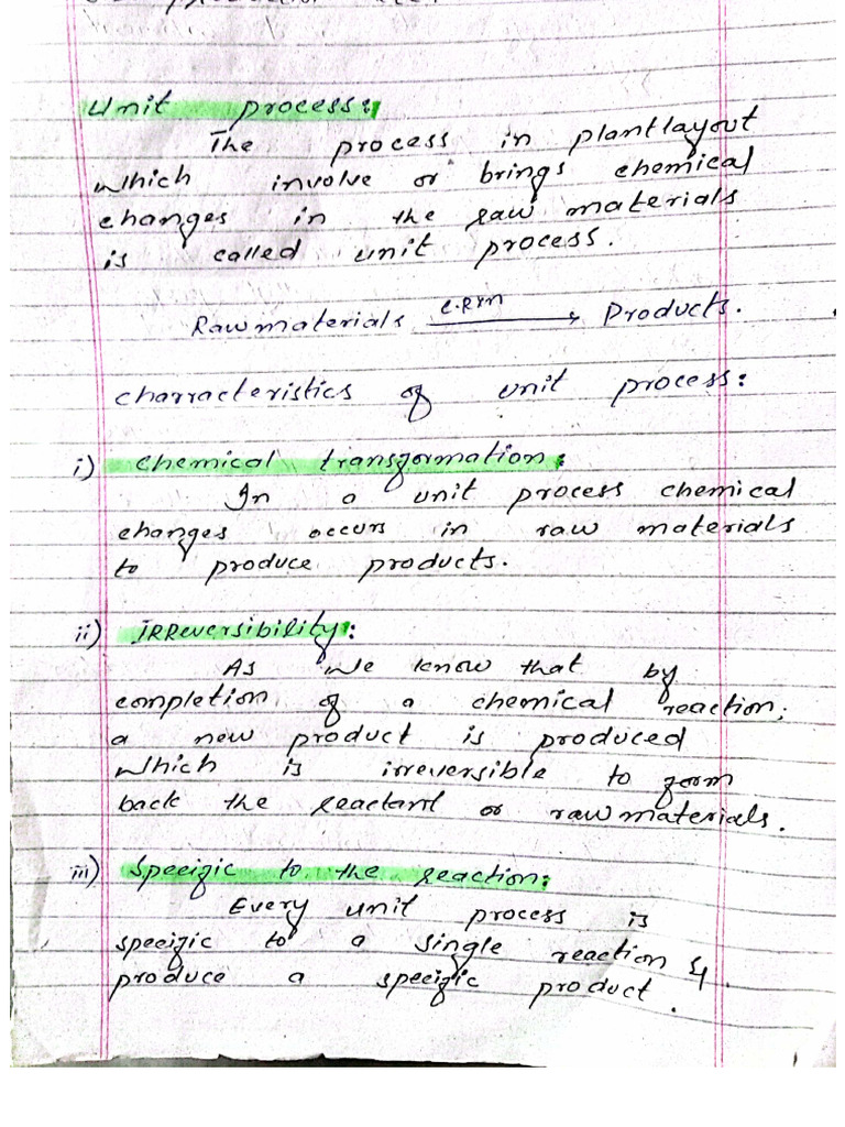 Industrial Unit Process | PDF
