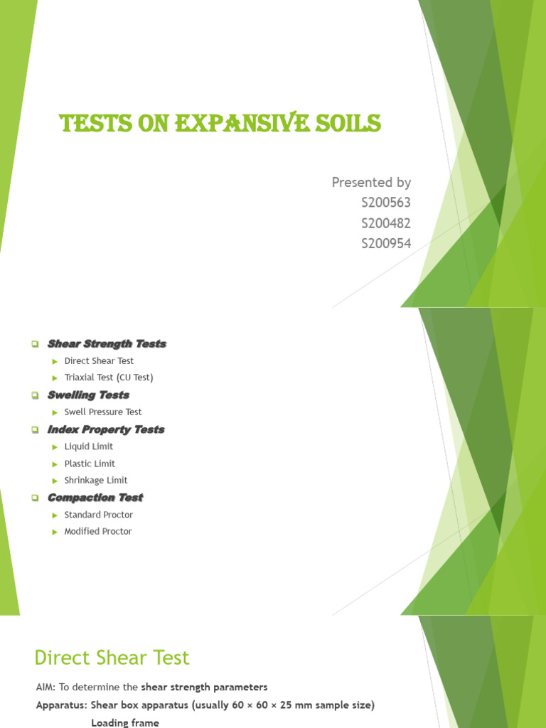 Tests On Expansive Soils Characteristics | PDF | Soil Science | Soil